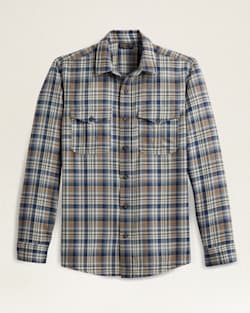 ALTERNATE VIEW OF MEN'S HARRISON MERINO SHIRT IN NAVY/GREY PLAID image number 5