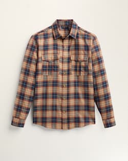 MEN'S HARRISON MERINO SHIRT IN BLUE/TAN MIX PLAID image number 1