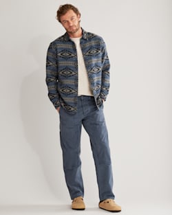 MEN'S MARSHALL DOUBLESOFT SHIRT IN TRAPPER PEAK BLUE/GREY image number 1