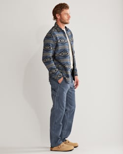 ALTERNATE VIEW OF MEN'S MARSHALL DOUBLESOFT SHIRT IN TRAPPER PEAK BLUE/GREY image number 3