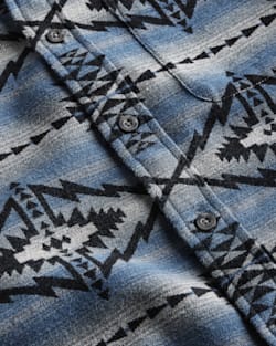 ALTERNATE VIEW OF MEN'S MARSHALL DOUBLESOFT SHIRT IN TRAPPER PEAK BLUE/GREY image number 6