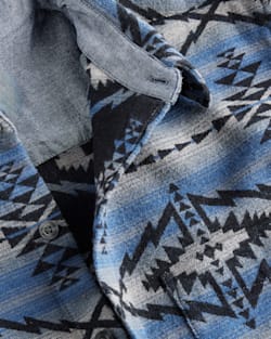 ALTERNATE VIEW OF MEN'S MARSHALL DOUBLESOFT SHIRT IN TRAPPER PEAK BLUE/GREY image number 7