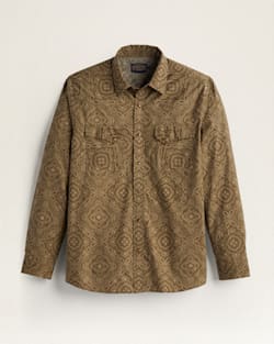 MEN'S LONG-SLEEVE LARAMIE SNAP-FRONT SHIRT IN KHAKI GREEN image number 1