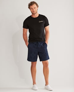 ALTERNATE VIEW OF MEN'S HARDING GRAPHIC TEE IN BLACK/CREAM image number 2