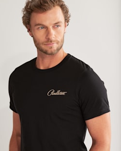 ALTERNATE VIEW OF MEN'S HARDING GRAPHIC TEE IN BLACK/CREAM image number 5