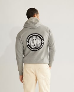 ALTERNATE VIEW OF MEN'S HARDING 150TH ANNIVERSARY HOODIE IN CARBON GREY/BLACK image number 4