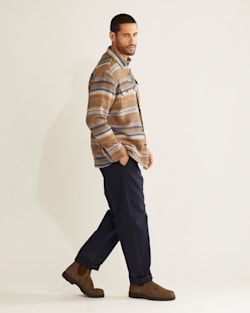 ALTERNATE VIEW OF MEN'S DOUBLESOFT STRIPED DRIFTWOOD SHIRT IN TRAIL STRIPE image number 2