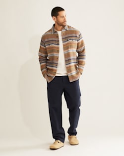 ALTERNATE VIEW OF MEN'S DOUBLESOFT STRIPED DRIFTWOOD SHIRT IN TRAIL STRIPE image number 5