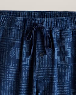 ALTERNATE VIEW OF MEN'S HARDING FLANNEL PAJAMA PANTS IN NAVY/BLUE image number 2