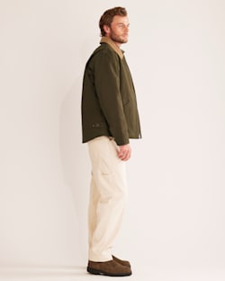 ALTERNATE VIEW OF MEN'S TAHOMA CANVAS TRUCKER JACKET IN DARK OLIVE image number 2