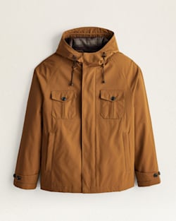 MEN'S DEPOE BAY HOODED RAIN JACKET IN DARK BRONZE image number 1