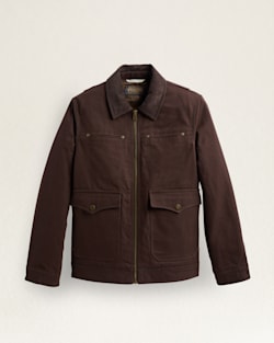 MEN'S CARSON CITY CANVAS BARN COAT IN BLACK COFFEE image number 1