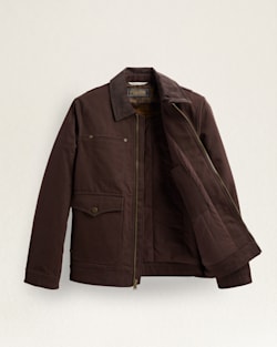 ALTERNATE VIEW OF MEN'S CARSON CITY CANVAS BARN COAT IN BLACK COFFEE image number 2