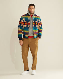 MEN'S LIMITED EDITION GORGE WOOL JACKET IN ROYAL BLUE CENTURY HARDING image number 1