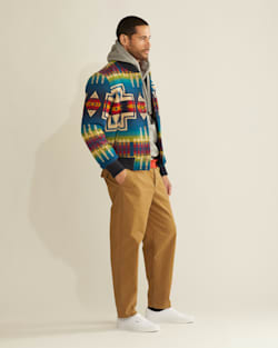 ALTERNATE VIEW OF MEN'S LIMITED EDITION GORGE WOOL JACKET IN ROYAL BLUE CENTURY HARDING image number 7