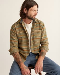 MEN'S MARSHALL DOUBLESOFT SHIRT IN SAGE SUMMERLAND image number 1