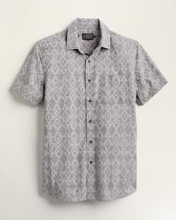 MEN'S SHORT-SLEEVE DEACON CHAMBRAY SHIRT IN GREY image number 1
