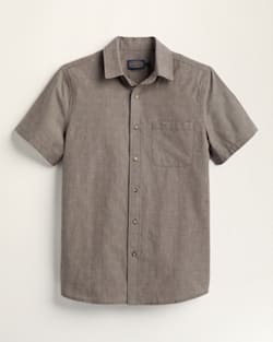 MEN'S COLFAX DIAMOND DOBBY COTTON SHIRT IN MAHOGANY image number 1