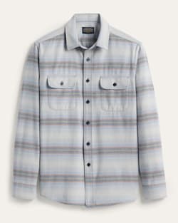 MEN'S STRIPE BEACH SHACK COTTON SHIRT IN BLUE MULTI image number 1