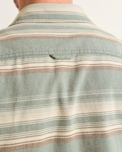 ALTERNATE VIEW OF MEN'S STRIPE BEACH SHACK COTTON SHIRT IN TEAL MULTI image number 5