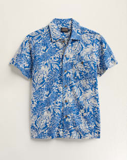 MEN'S SHORT-SLEEVE WAYSIDE KNIT SHIRT IN SEASHORE BLUE image number 1