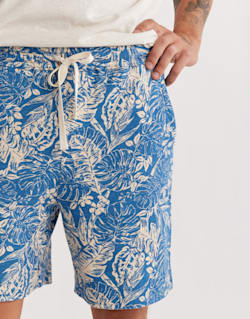 ALTERNATE VIEW OF MEN'S WAYSIDE KNIT SHORTS IN SEASHORE BLUE image number 5