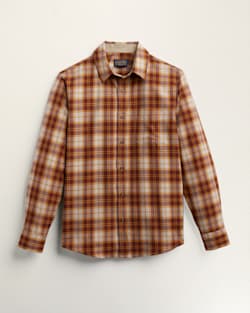 MEN'S LODGE MERINO SHIRT IN COPPER/TAN MIX PLAID image number 1