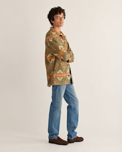 ALTERNATE VIEW OF MEN'S RIFT COTTON OVERSHIRT IN SAGE RANCHO ARROYO image number 2