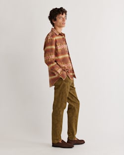 ALTERNATE VIEW OF MEN'S LA PINE WOOL OVERSHIRT IN BROWN MULTI HIGHLAND PEAK image number 2