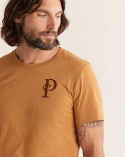 ALTERNATE VIEW OF MEN'S PADDLE GRAPHIC TEE IN TOAST/BROWN image number 5