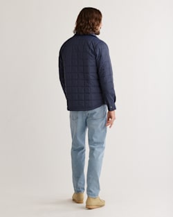 ALTERNATE VIEW OF MEN'S QUILTED ARROYO SHIRT JACKET IN MIDNIGHT image number 3