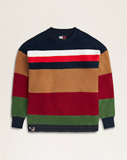 TOMMY X PENDLETON UNISEX CREWNECK SWEATER IN NEW YORK STRIPE image number 1