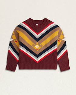 TOMMY X PENDLETON UNISEX CREWNECK SWEATER IN VALLEY STRIPE image number 1