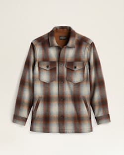 MEN'S WOOL LAWSON COAT IN BROWN MULTI OMBRE image number 1