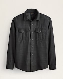 MEN'S HARRISON MERINO SHIRT IN BLACK WORSTED image number 1