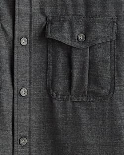 ALTERNATE VIEW OF MEN'S HARRISON MERINO SHIRT IN BLACK WORSTED image number 2