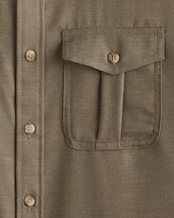 ALTERNATE VIEW OF MEN'S HARRISON MERINO SHIRT IN OLIVE TWILL image number 2
