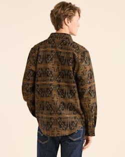 ALTERNATE VIEW OF MEN'S HARDING LA PINE SHIRT IN TAN/SLATE MULTI image number 3