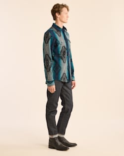 ALTERNATE VIEW OF MEN'S SALTILLO SUNSET LA PINE SHIRT IN TURQUOISE MULTI image number 2