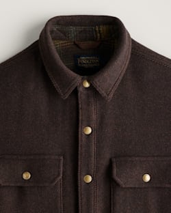 ALTERNATE VIEW OF MEN'S FOREST SHIRT JACKET IN BROWN TWILL image number 2