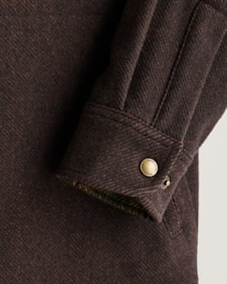 ALTERNATE VIEW OF MEN'S FOREST SHIRT JACKET IN BROWN TWILL image number 3