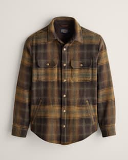 MEN'S PLAID FOREST SHIRT JACKET IN GREEN/BROWN image number 1