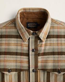 ALTERNATE VIEW OF MEN'S PLAID WESTON PAWPINE SHIRT IN GREEN/BROWN image number 2