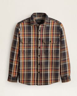 MEN'S PLAID ARCADIA FLANNEL SHIRT IN BLACK/GOLD MULTI image number 1