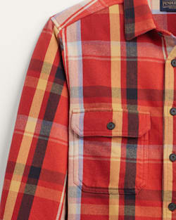 ALTERNATE VIEW OF MEN'S PLAID ARCADIA FLANNEL SHIRT IN RED MULTI PLAID image number 2
