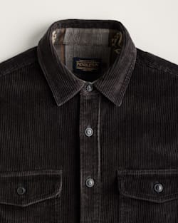 ALTERNATE VIEW OF MEN'S BELMONT CORDUROY SHIRT JACKET IN CHARCOAL image number 2