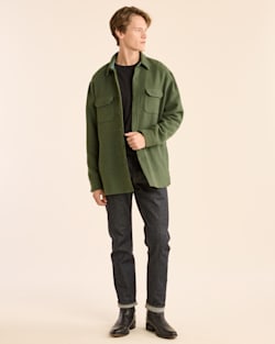 MEN'S DOUBLESOFT DRIFTWOOD SHIRT IN BRONZE GREEN image number 1