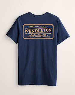 MEN'S VINTAGE LOGO GRAPHIC TEE IN NAVY/GOLD image number 1