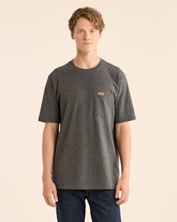 MEN'S SHORT-SLEEVE DESCHUTES POCKET TEE IN DARK GREY HEATHER image number 1