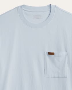ALTERNATE VIEW OF MEN'S SHORT-SLEEVE DESCHUTES POCKET TEE IN LIGHT BLUE image number 2